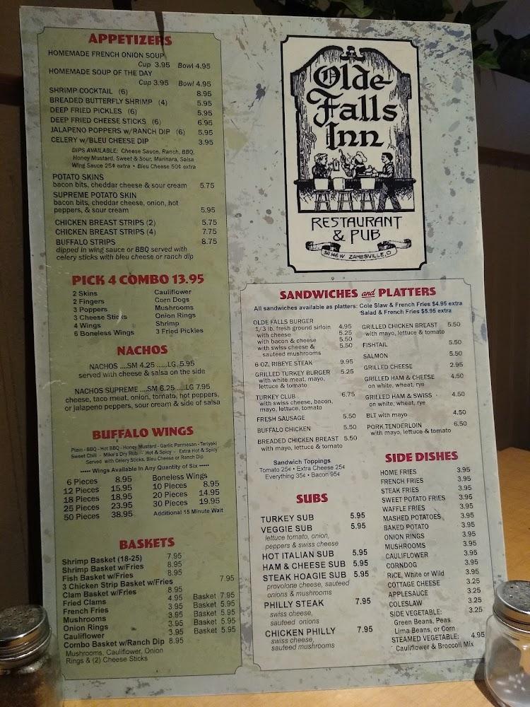 Olde Falls Inn Menu image 1
