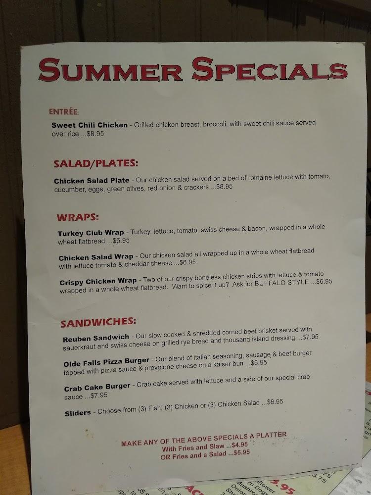 Olde Falls Inn Menu image 3